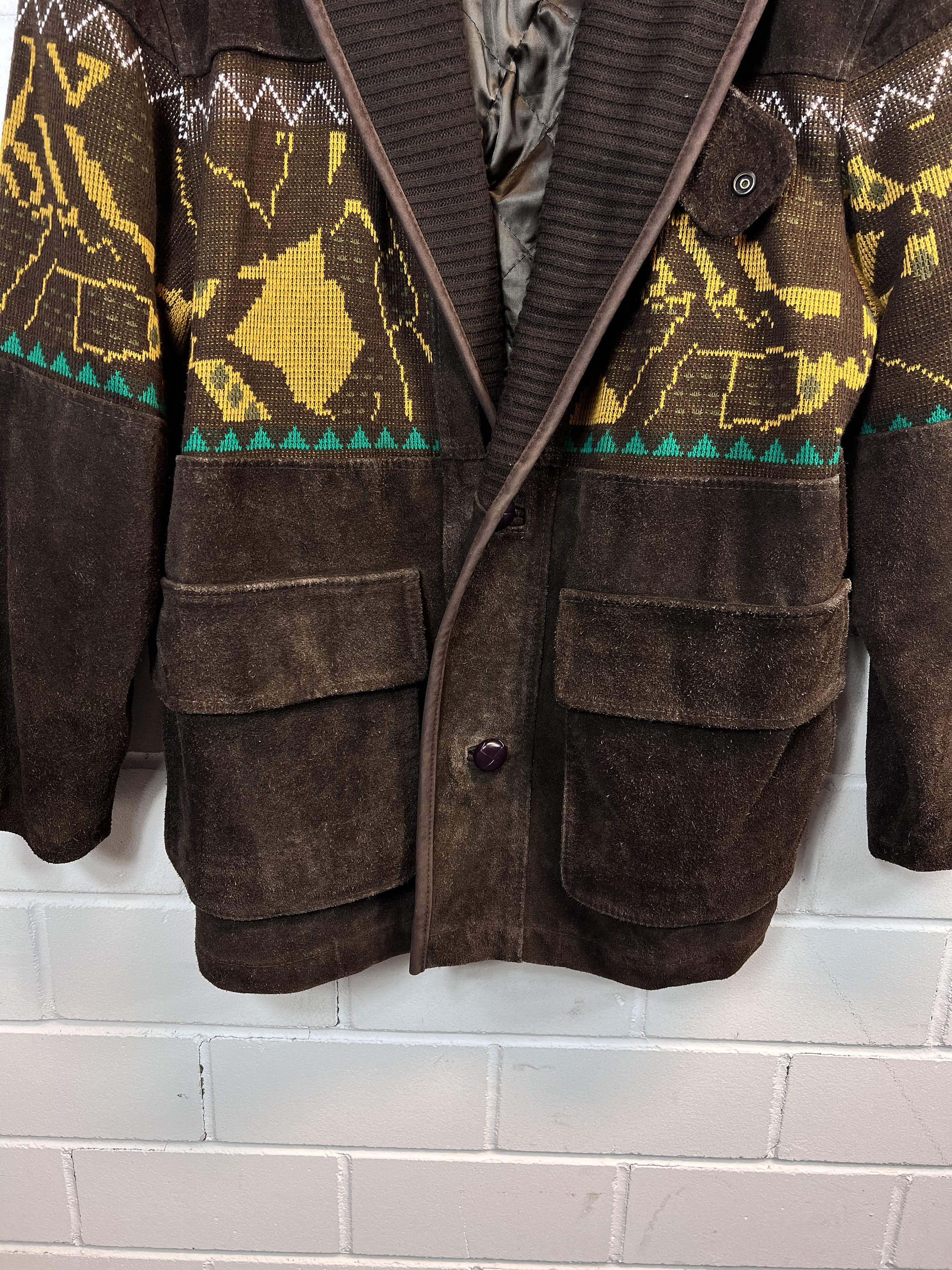 Vintage Navajo Suede Jacket Size M Suede Leather/ Wool Vintage Navajo Suede Jacket Size M Suede Leather/ Wool