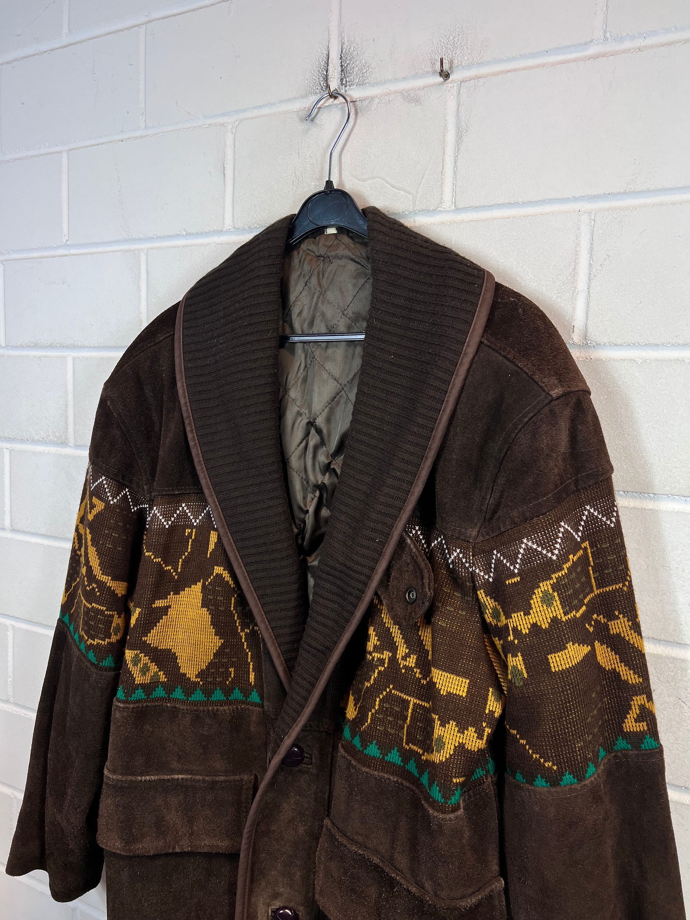 Vintage Navajo Suede Jacket Size M Suede Leather/ Wool Jacket Coat Crazy Pattern 80s 90s - Etsy Vintage Navajo Suede Jacket Size M Suede Leather/ Wool Jacket Coat Crazy Pattern 80s 90s - Etsy