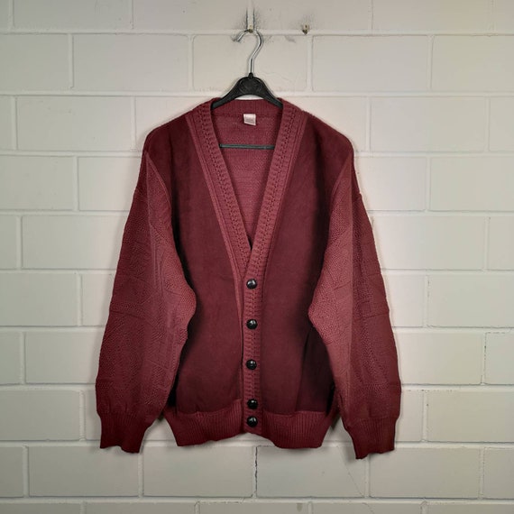 Vintage Size L crazy pattern Cardigan Jacket Cardi