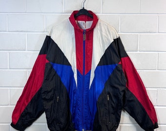 Vintage Alex Athletics Size XL Shelljacket Sportsjacket Windbreaker old School Jacket Retro 80s 90s