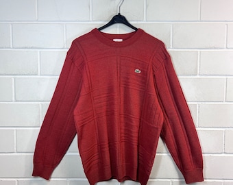 Vintage Lacoste Pullover Size S - M Knit Sweater Jumper 90s Y2K