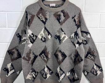 Vintage Christian Dior Cardigan Size XL Orlon Acrylic Knit