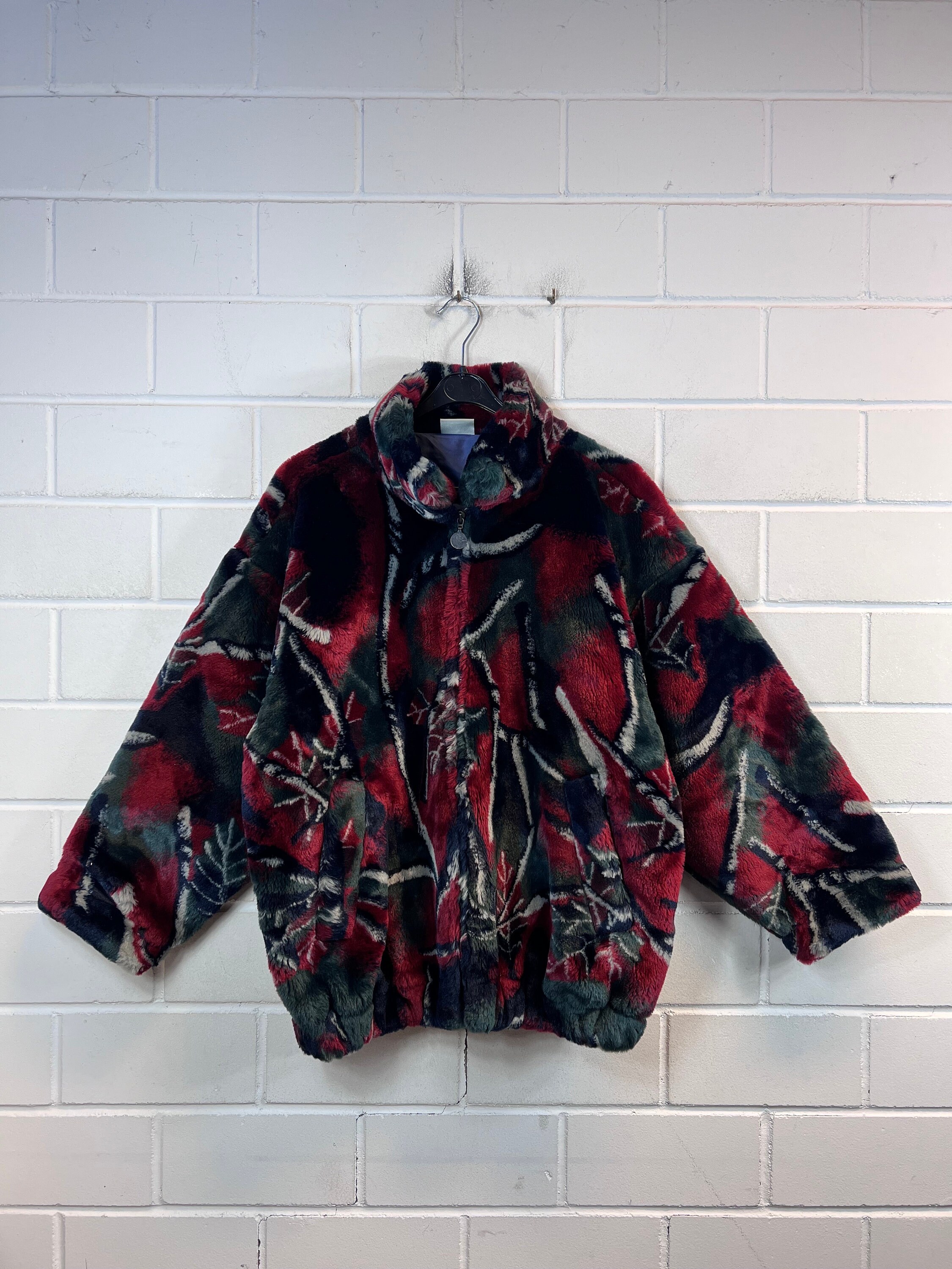 Vintage Teddy Fleece Jacket Men Size S / Women's Size S - M