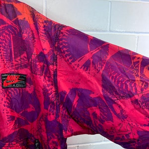 Vintage Nike Size XXL crazy pattern Windbreaker Shelljacket old School Jacket Halfzip 80s 90s Bild 5