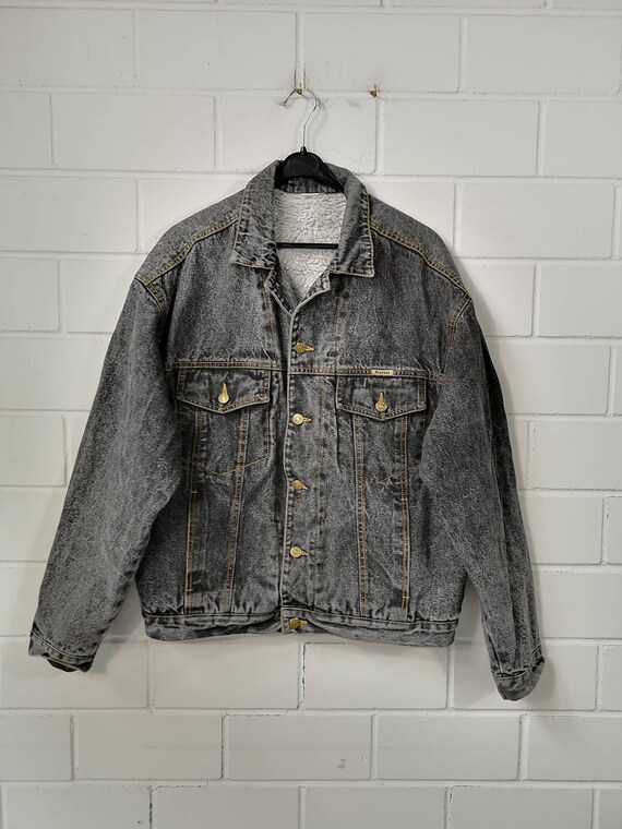 Vintage Size L Lined Denim Jacket 