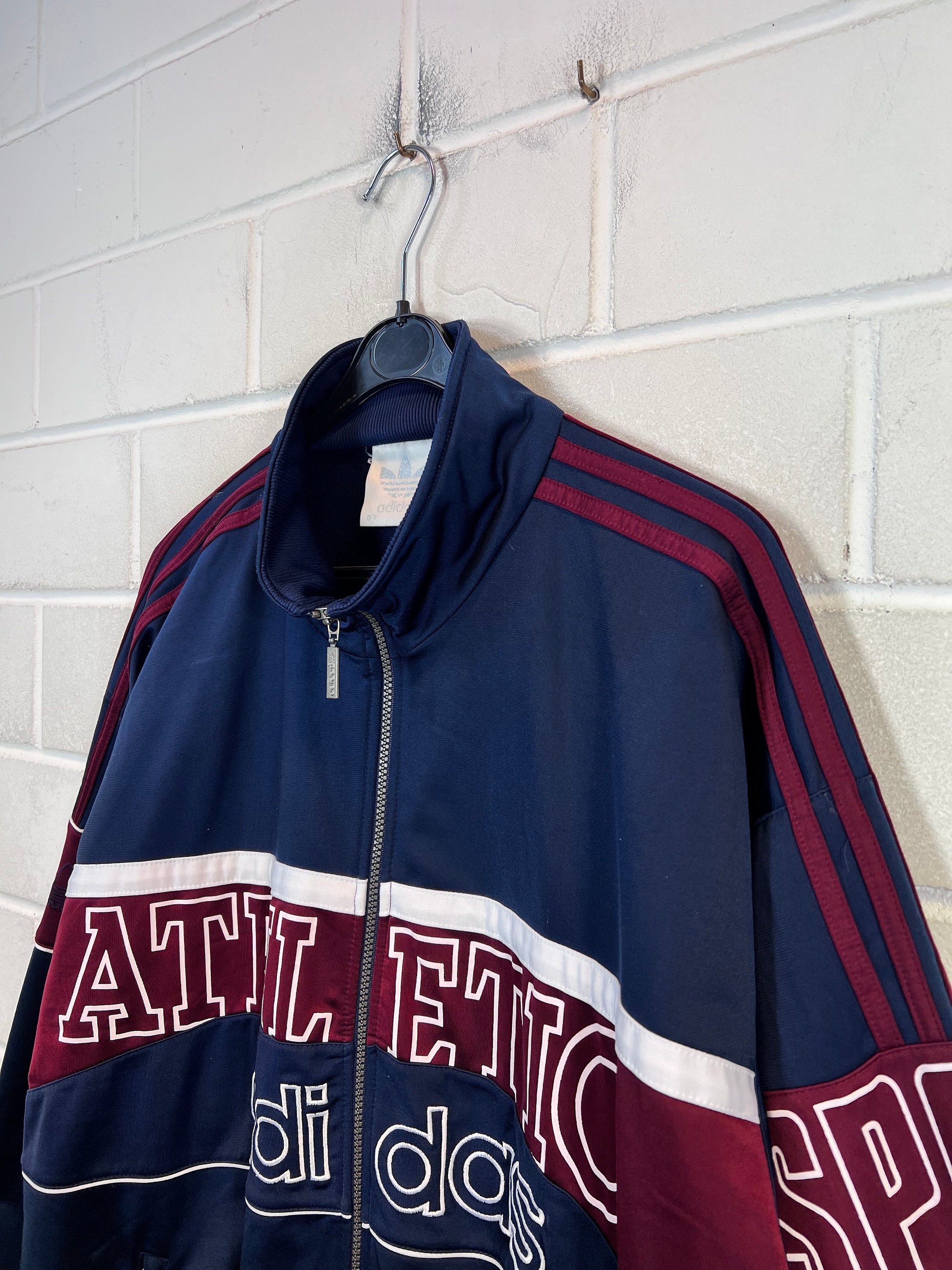 トップス 80s vintage adidas track jersey jacket Vintage 80s Adidas Originals Blue Trefoil Track Jacket W