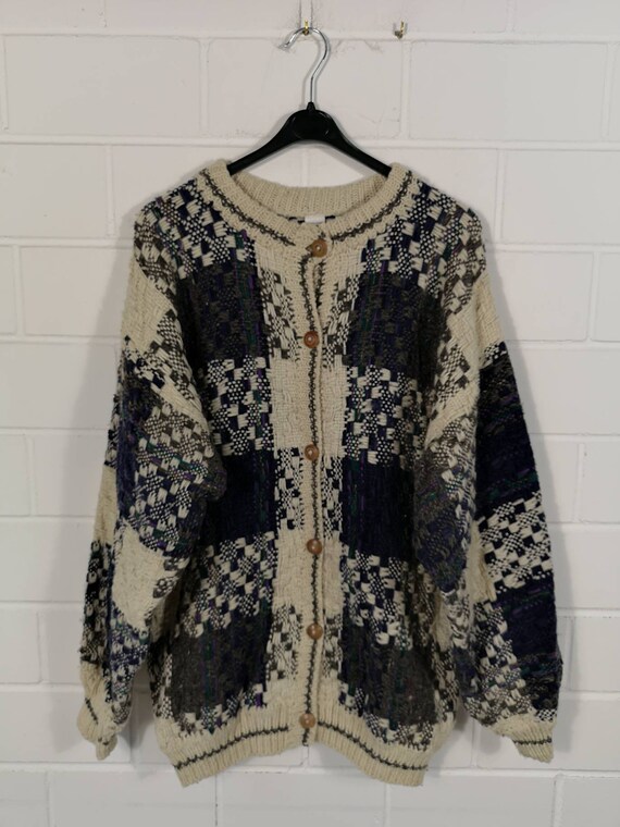 Vintage Women Equador Wool Cardigan Jacket Wolljac