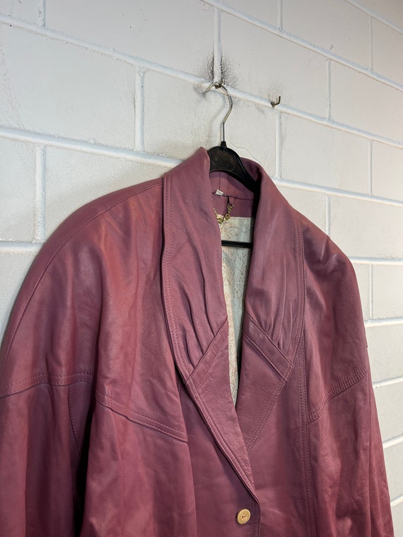 Vintage Leather Jacket Women’s Size M - L Lederja… - image 3