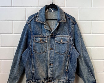 Vintage Size L Denim Jacket Denim Jacket 80s 90s