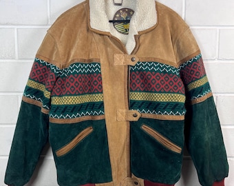 Vintage 90's Chaver Multicolor Rainbow Nylon Zip up Windbreaker