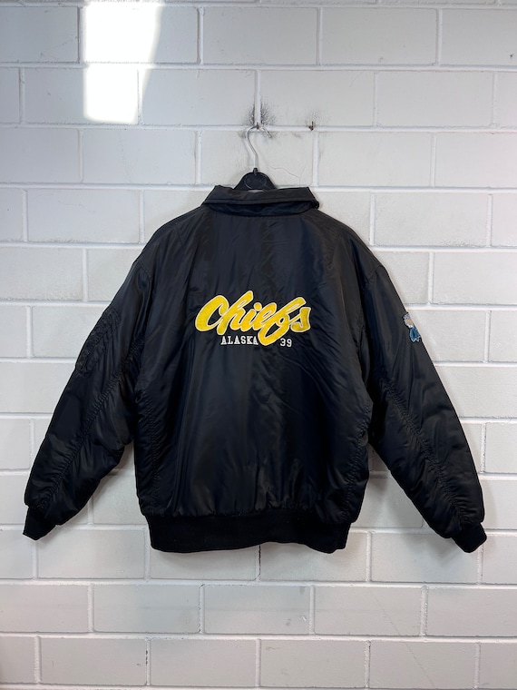 Vintage Bomber Jacket Size M - L Bomber Jacket Blouson Black Vintage Bomber Jacket Size M - L Bomber Jacket Blouson Black