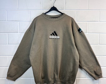 vintage Adidas Equipment Taille L - XL (8) Sweatshirt Pull Pull 80s 90s