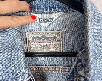 Vintage Levi's Type II Size M Denim Jacket Light Blue 80s 90s - Etsy