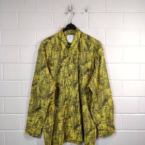 Vintage Size XL/XXL crazy pattern Shirt Hemd long Sleeves 80s 90s