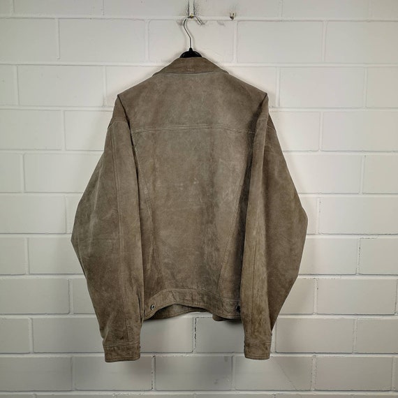 Euro Vintage 80〜90s suède leather jacket Vintage Size XL Suede Leather Jacket Suede Leather Jacket