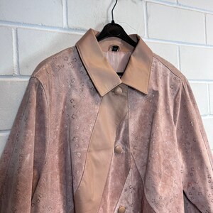 90s Mauve Suede Leather Jacket (XL)