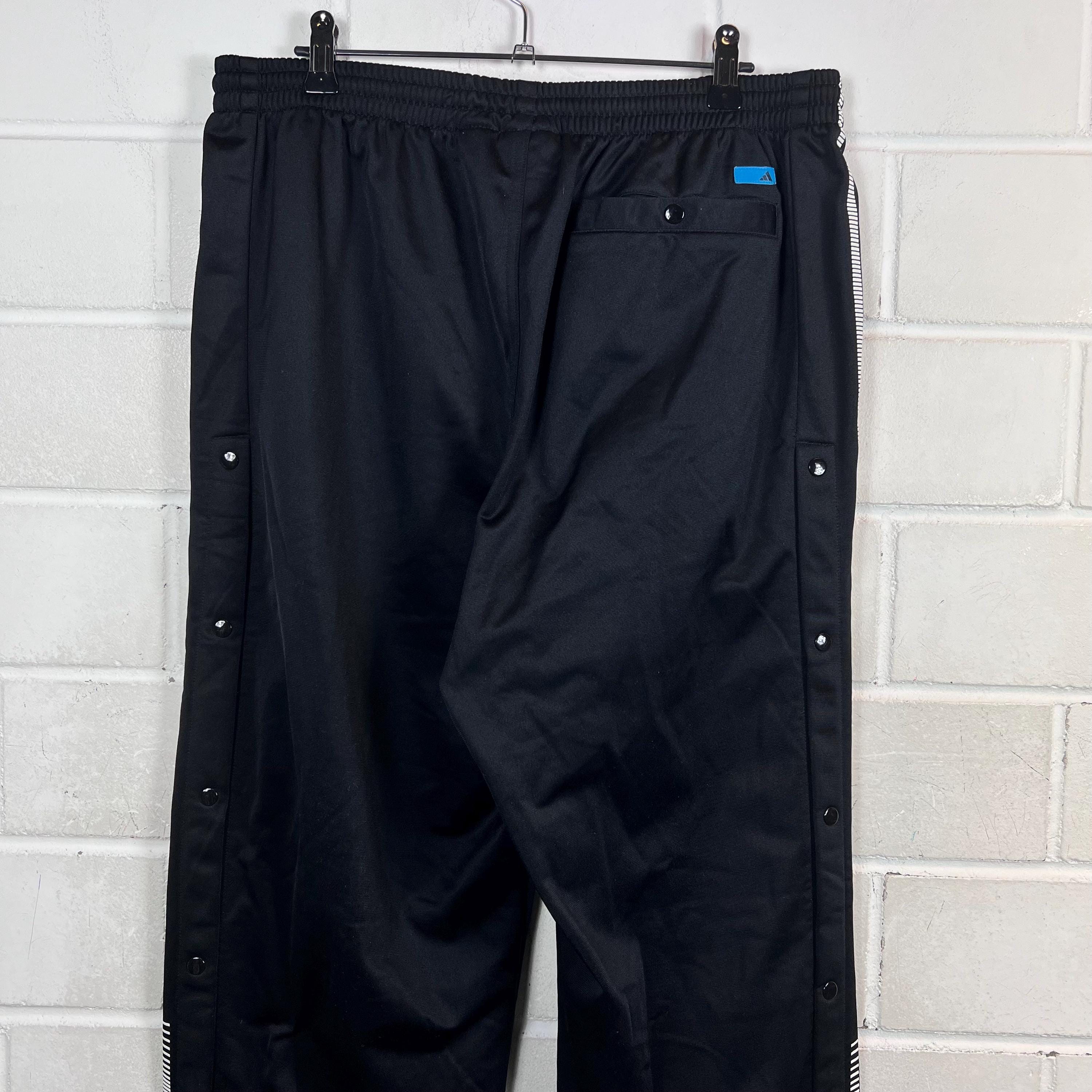 Vintage Adidas Size L Jogging Pants 2001 Snap Track Pants Sport