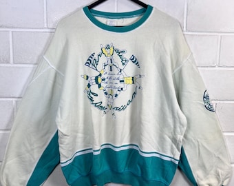 Vintage Sweatshirt Size L Sweater Pullover Jumper 80s 90s