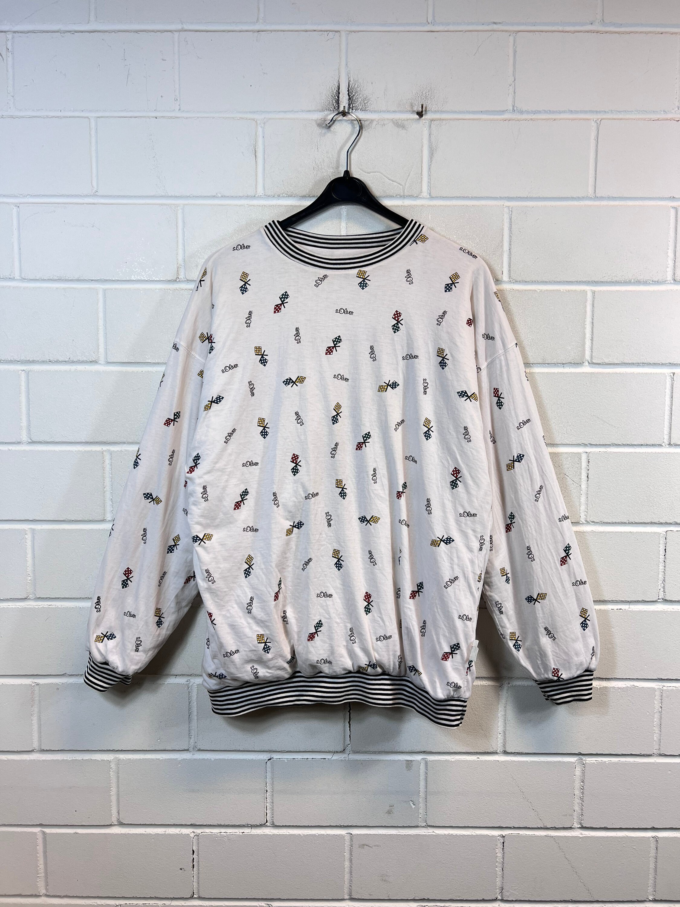 Vintage S.oliver Size M/L Reversible Lined Sweatshirt Sweater 