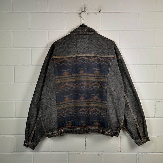 Vintage Size XXL black denim jacket denim jacket j