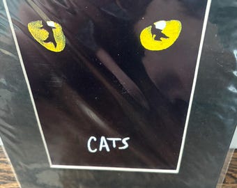 Cats Broadways Classic Musical Mattierte Lithographie / New York City Broadway spielt