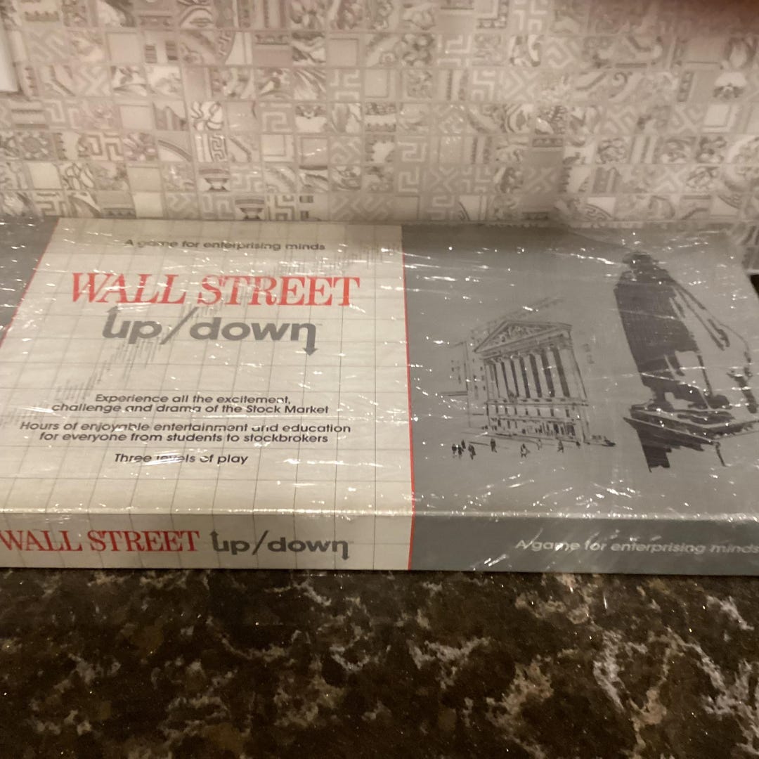 Vintage Wall Street up Down Board Game, 1967 Game Masters International ...