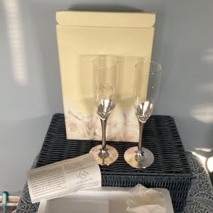 Vintage Lenox Forever More Wedding/Anniversary #6217871 Flute Pair/wedding gifts/