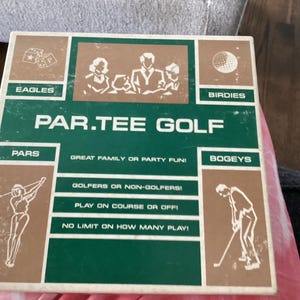 Vintage Par Tee Golf Game Board Game/golf gifts/vintage golf games