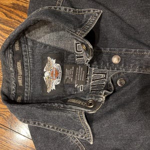 Denim Harley Shirt - Etsy