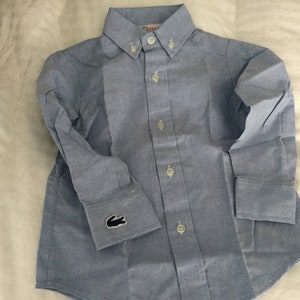 vintage 1960-70 izod lacoste blau oxford langarm kleid shirt blau shirts aus britischer kolonie honig/vintage izod