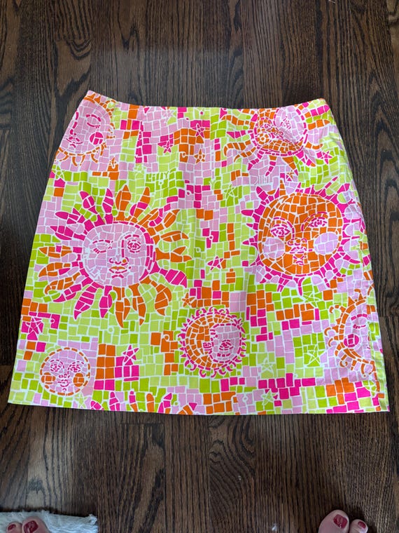 Vintage Y2K Lily Pulitzer Mosaic Sun Solute Print… - image 1