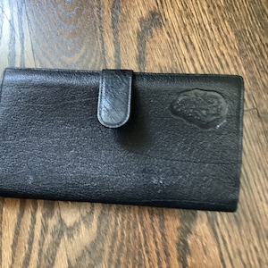 Vintage Carlos Falchi Black Leather Belt Wallet Carlos Falchi Wallet - Etsy main image 3