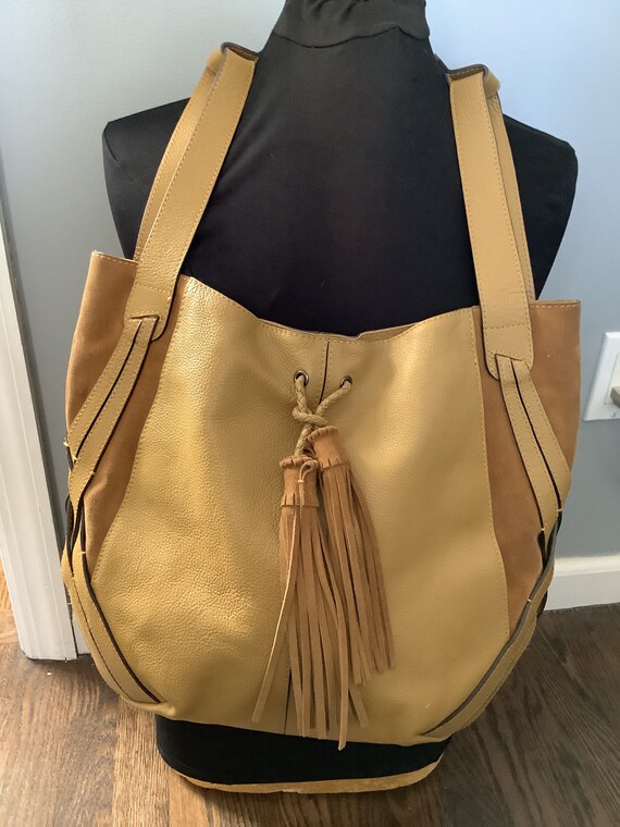 Boho Vintage Clutch Bag With A Colourful Tassels