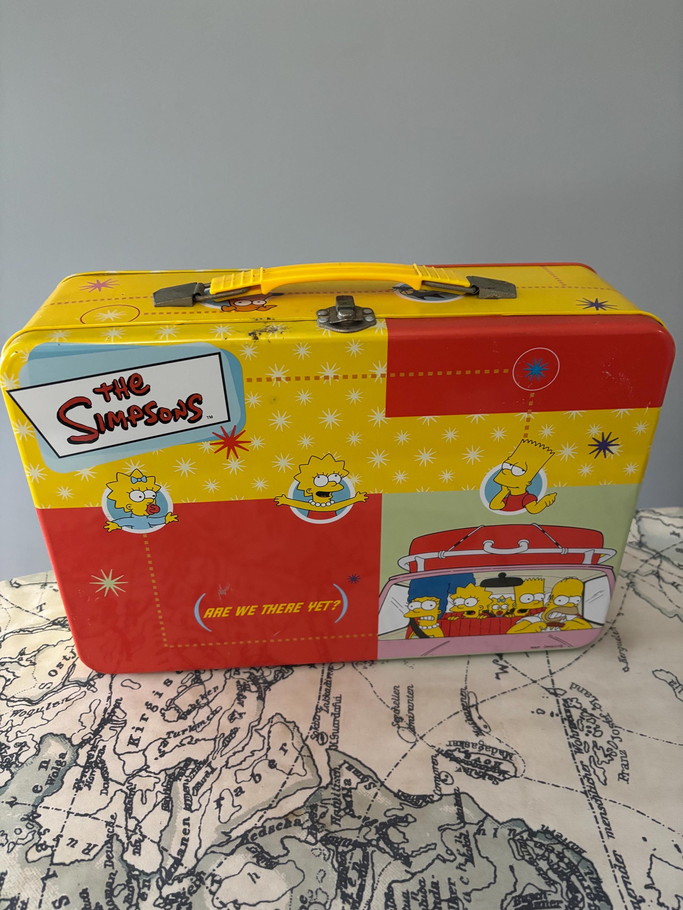 Vintage the Simpsons Vintage Metal Lunchbox 2001 Rix Products