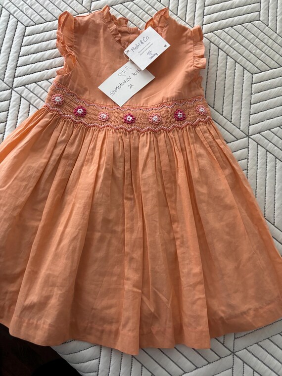 Malvi & Co Boutique Infant Hand Smocked Dress 24mos