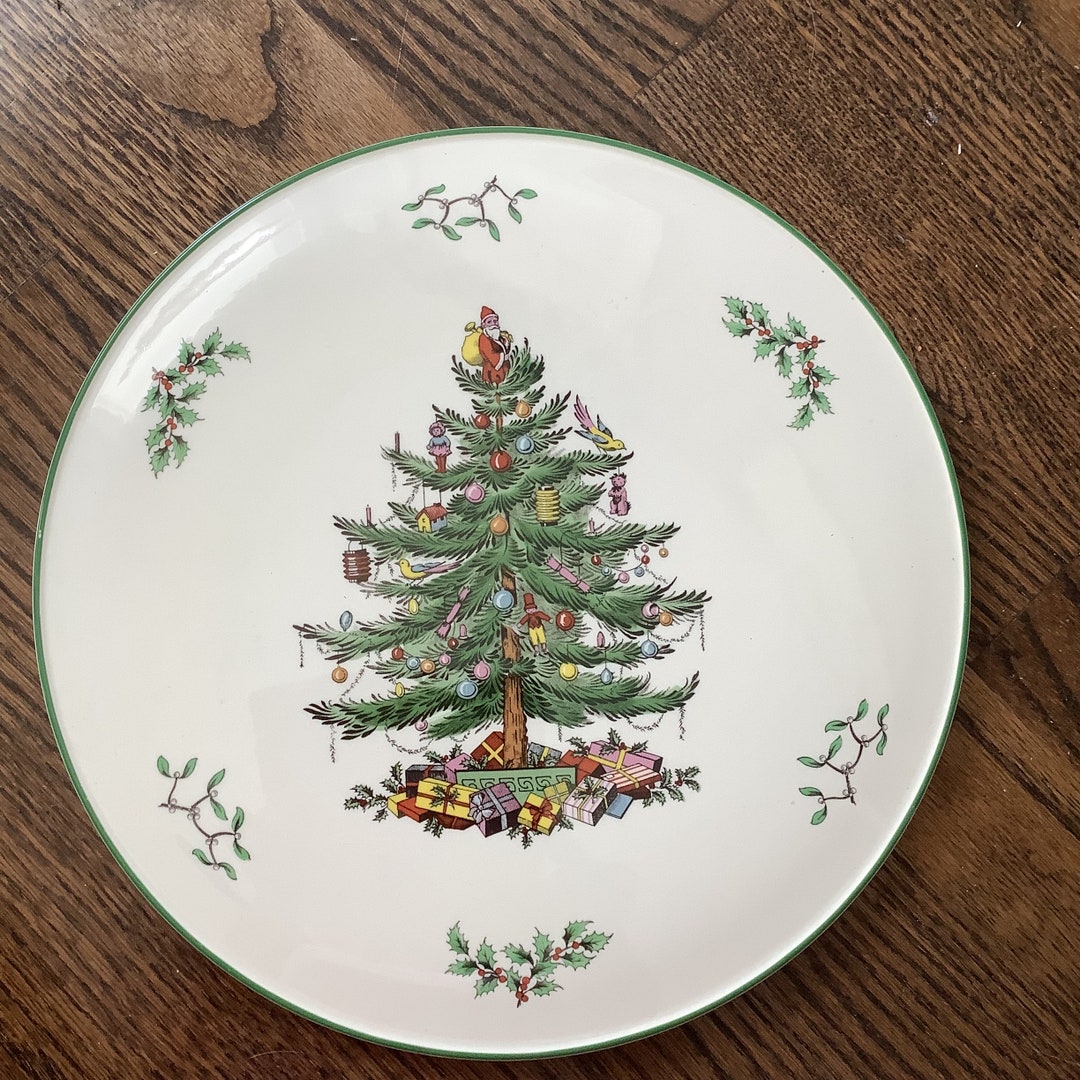 Spode Christmas Tree Cake Plate England/spode Etsy