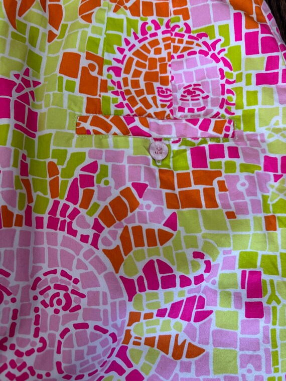 Vintage Y2K Lily Pulitzer Mosaic Sun Solute Print… - image 3