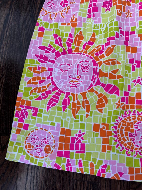 Vintage Y2K Lily Pulitzer Mosaic Sun Solute Print… - image 4
