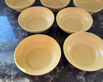 vintage servalier harvest gold kommen voor ontbijtgranen/salades #890 Set van 7"