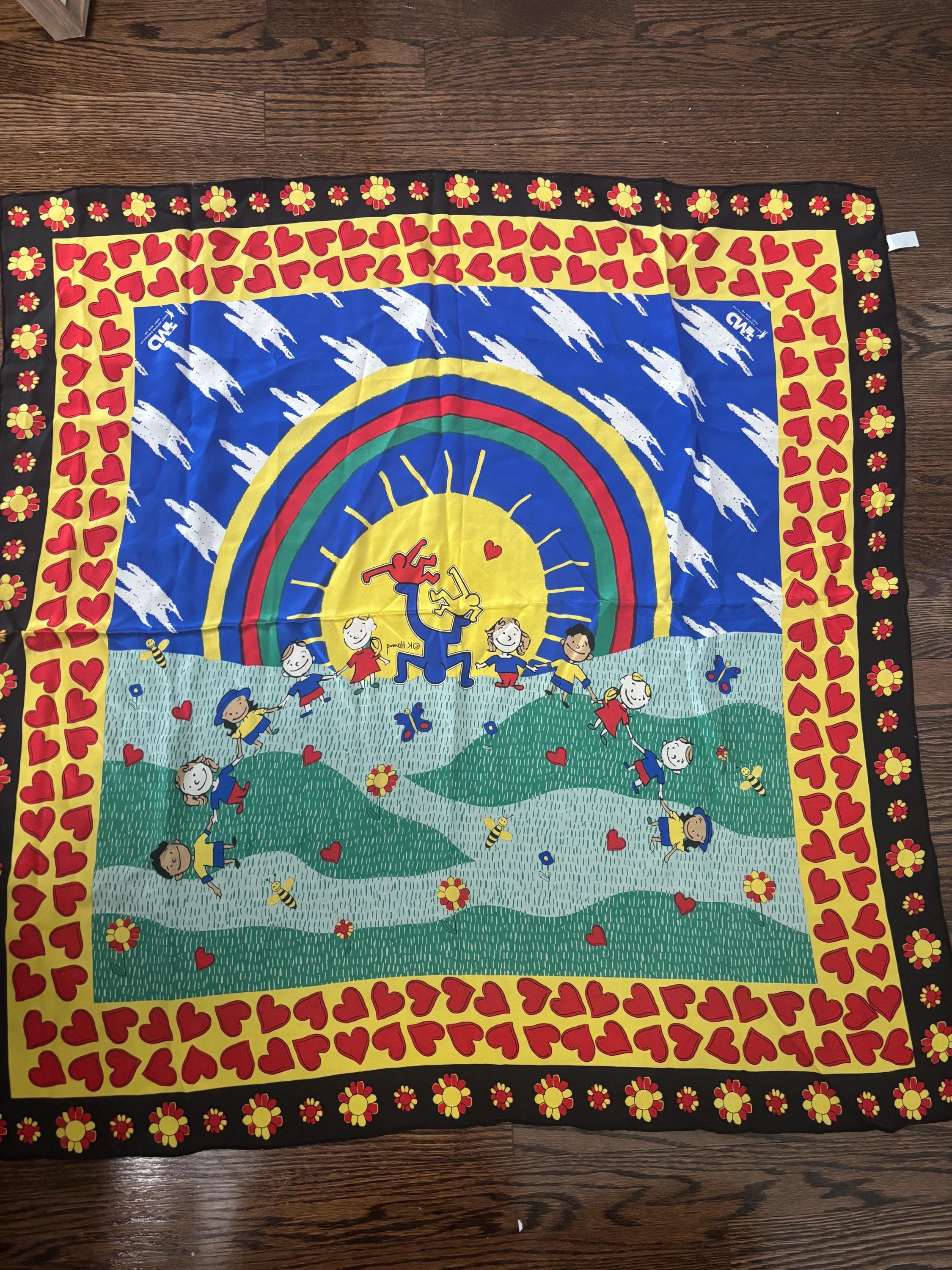 Keith Haring Scarf - Etsy