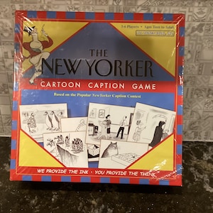 The New Yorker Cartoon Caption Board Game sealed/cartoon drawing game/the new yorker