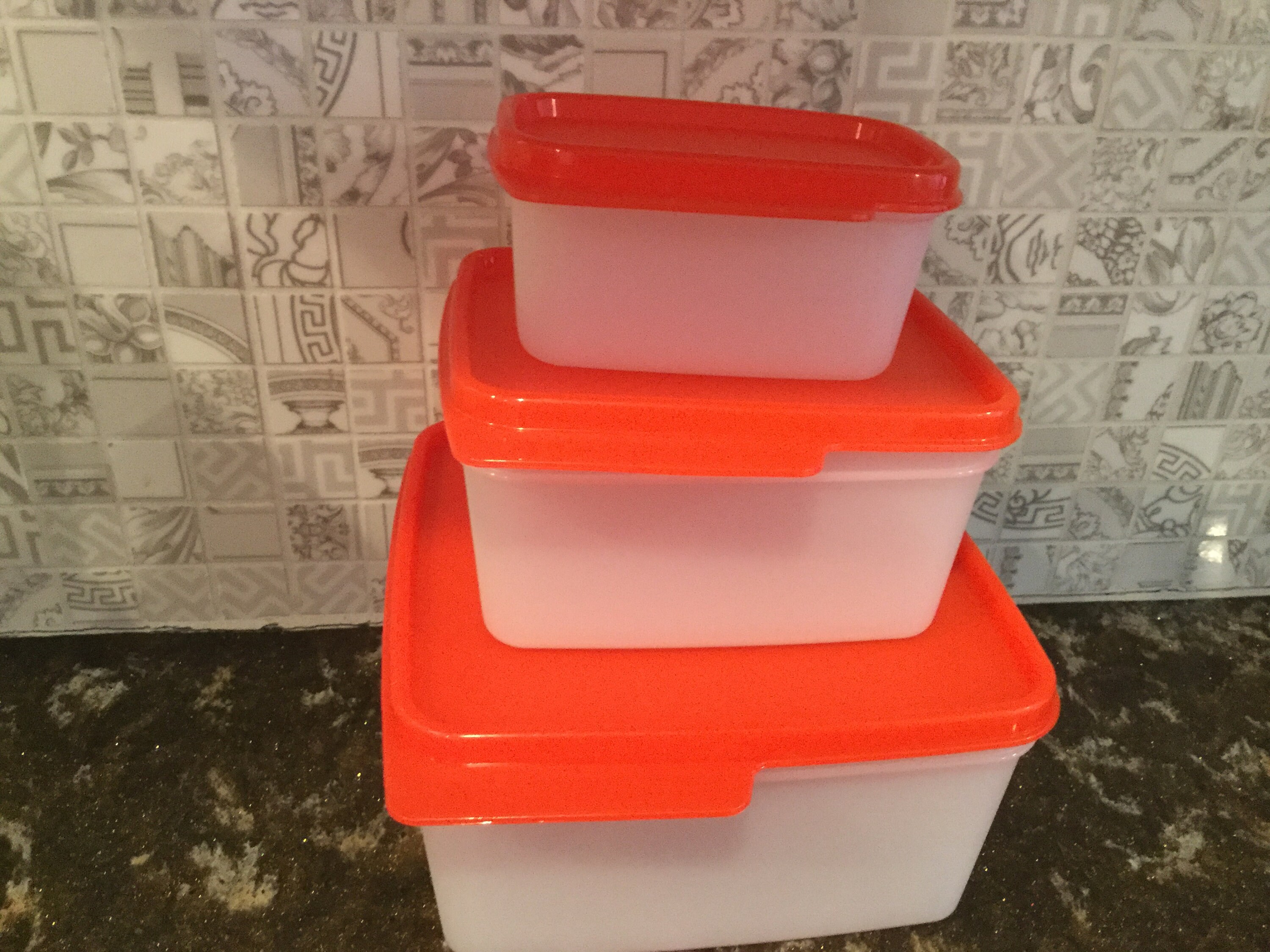 Tupperware 7 Snack Size Containers Multicolors #101 #4789A #6592A