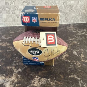 NFL joe klecko signed Mini football autographed ball ny jets nfl hall of fame/sports collectibles