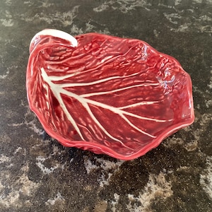 Bordallo Pinheiro Cabbage Leaf Earthenware Portugal Bowl numbered p2518