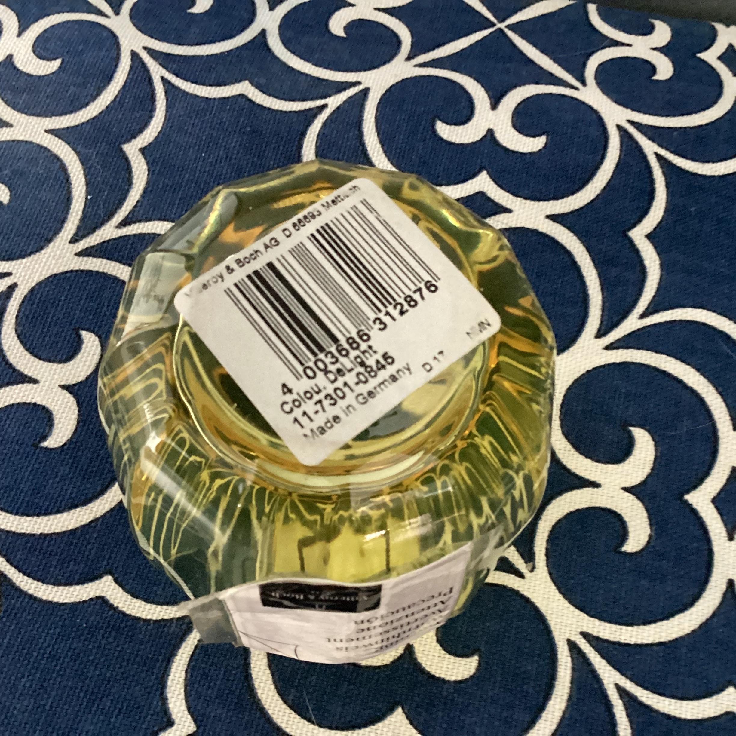 ビレロイ・ボッホ クリスタル キャンドルホルダー デライト イエロー