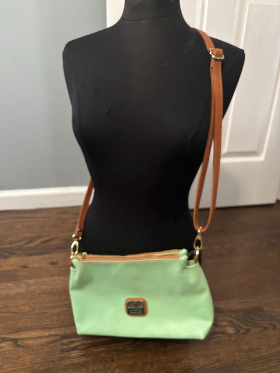 VALENTINA Mint Green Soft Leather Crossbody Multi Entry  display picture 3