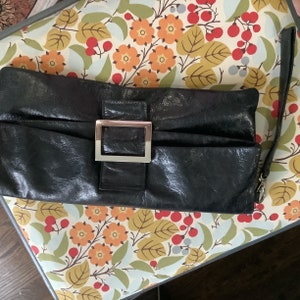 Bolso de mano grande de cuero negro Sabina New York/Bolsos Sabina