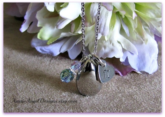 Custom Teardrop Cremation Urn Necklace 