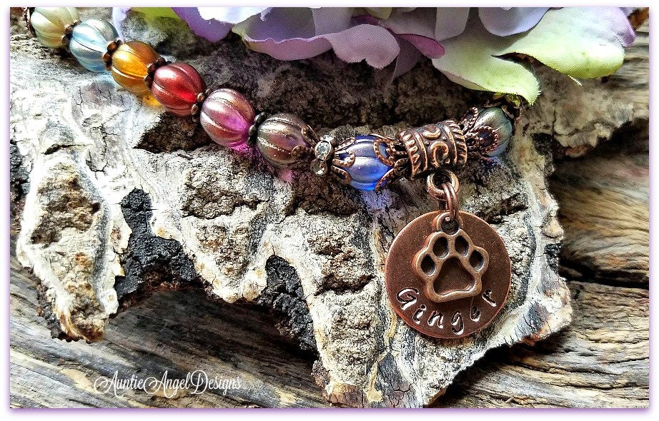 rainbow bridge bracelet cat