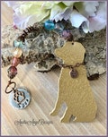 Rainbow Bridge lab ornament, loss of labrador retriever, custom hunting dog ornament, gun dog memorial, bird dog sympathy, gun dog sympathy product logo